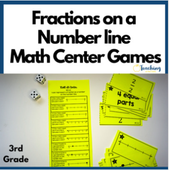 number line center fraction resource