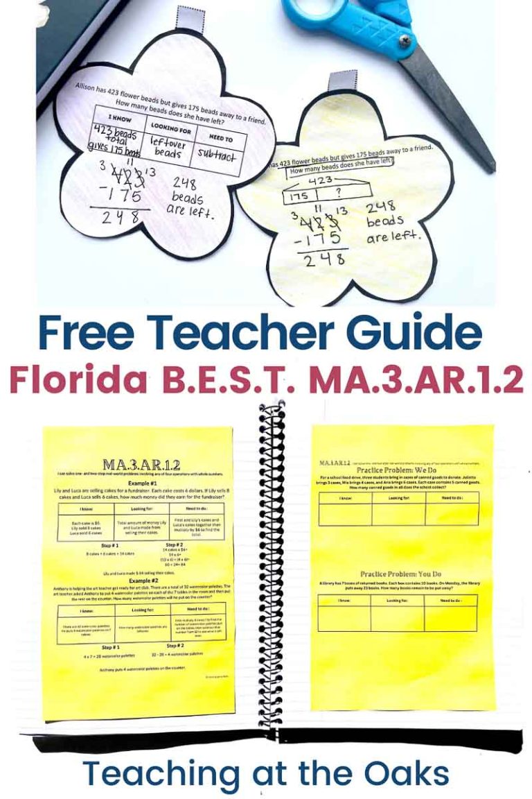 How to Teach 3rd Grade Florida BEST Standard MA.3.AR.1.2